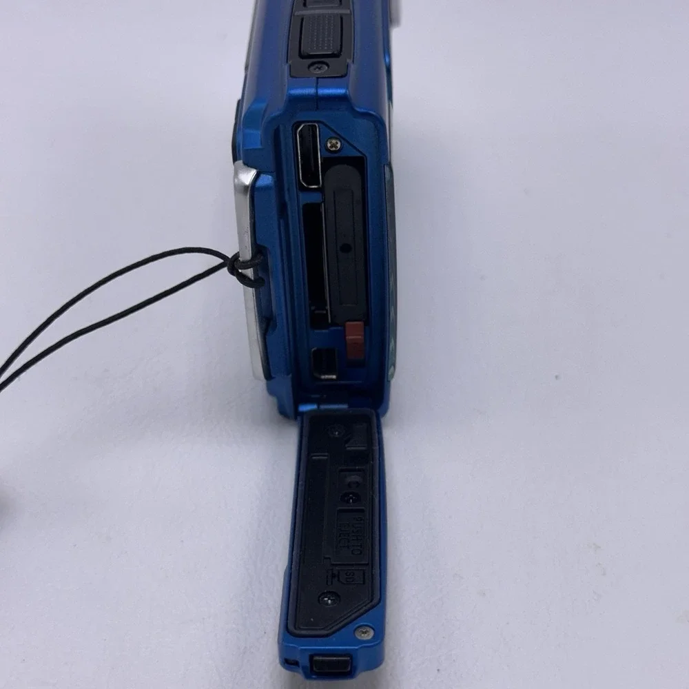 Olympus Stylus Tough-3000 Blue Digital Camera - 12.0 MP 3.6x Zoom - Tested